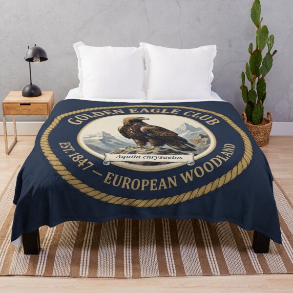 Aperçu de l'œuvre Insigne vintage du Golden Eagle Club, faune de montagne créée et vendue par CalmCapy Co.