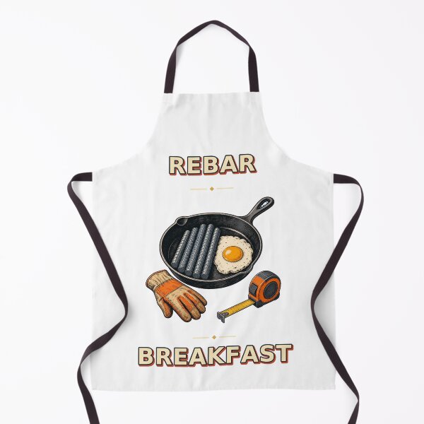 Item preview, Rebar Breakfast Vintage Construction Worker Humor designed and sold by Freshloop Studio | Whimsical Vintage Art.