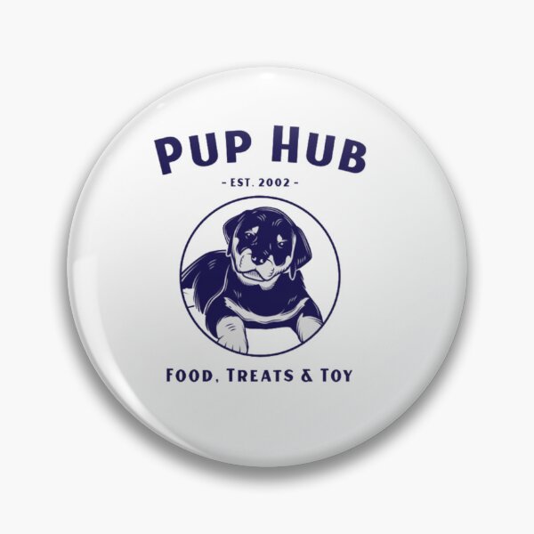 Item preview, Pup Hub Est. 2002 - Vintage Rottweiler Puppy Dog Crest Logo designed and sold by GenZFashion000.