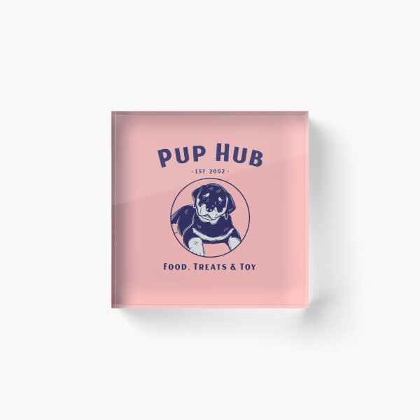 Item preview, Pup Hub Est. 2002 - Vintage Rottweiler Puppy Dog Crest Logo designed and sold by GenZFashion000.