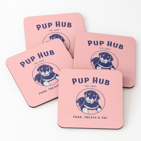 Item preview, Pup Hub Est. 2002 - Vintage Rottweiler Puppy Dog Crest Logo designed and sold by GenZFashion000.