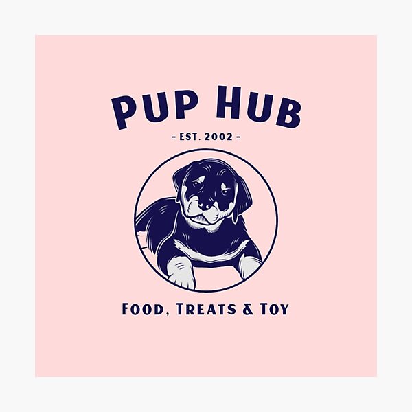 Item preview, Pup Hub Est. 2002 - Vintage Rottweiler Puppy Dog Crest Logo designed and sold by GenZFashion000.