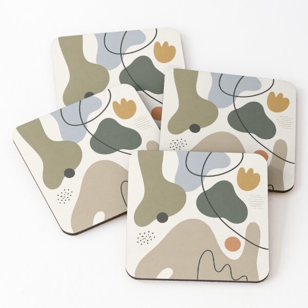 Item preview, Organic Abstract Shapes Print designed and sold by nouhaZN.