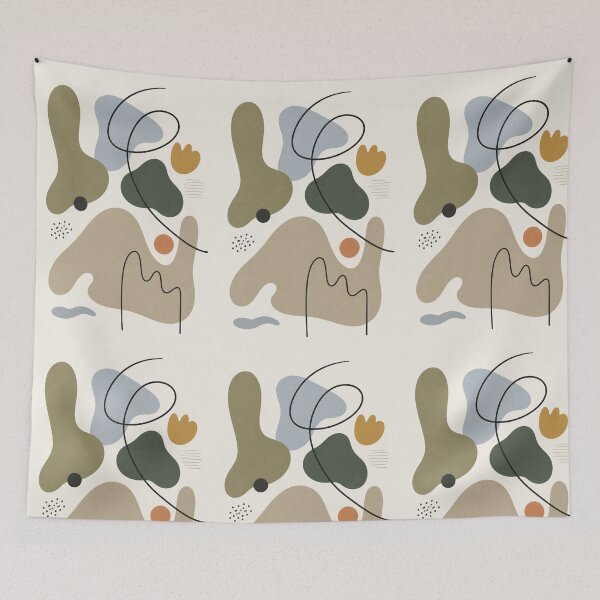 Item preview, Organic Abstract Shapes Print designed and sold by nouhaZN.