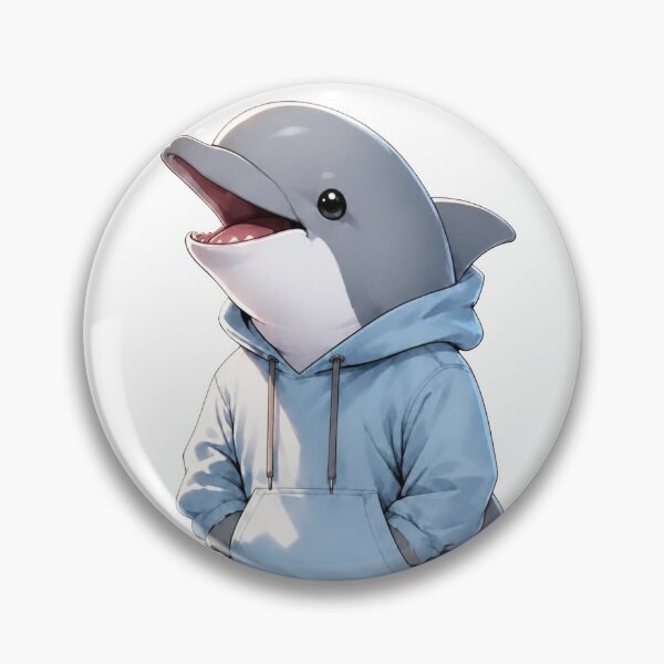 Item preview, Cheerful Dolphin Hoodie Crew designed and sold by Icareis-Studios.