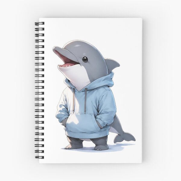 Item preview, Cheerful Dolphin Hoodie Crew designed and sold by Icareis-Studios.