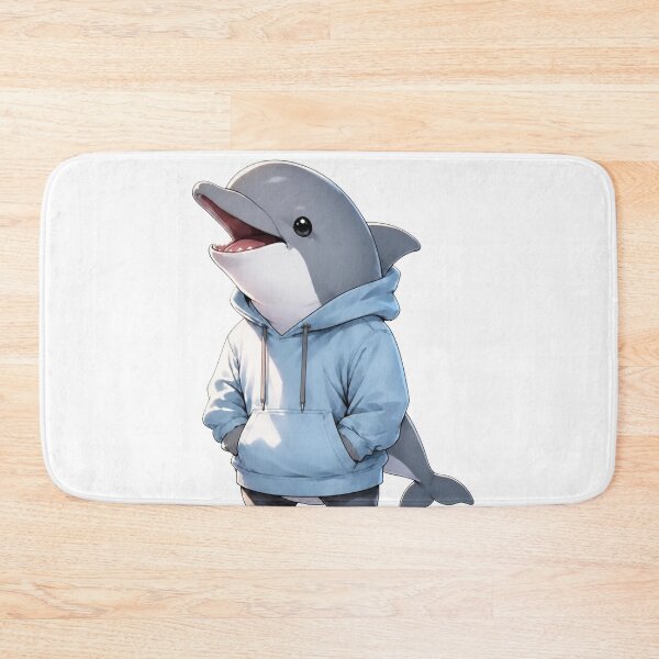 Item preview, Cheerful Dolphin Hoodie Crew designed and sold by Icareis-Studios.