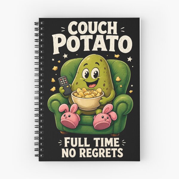 Item preview, Couch Potato Full Time No Regrets Funny Lazy designed and sold by CF_VintageDesign.