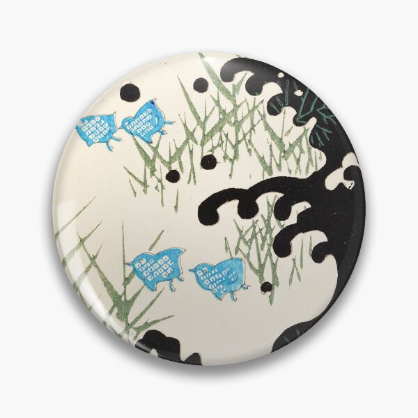 Item preview, "Wave and Plover Pattern" or "Nami ni Chidori" designed and sold by The Ravens Ballad.