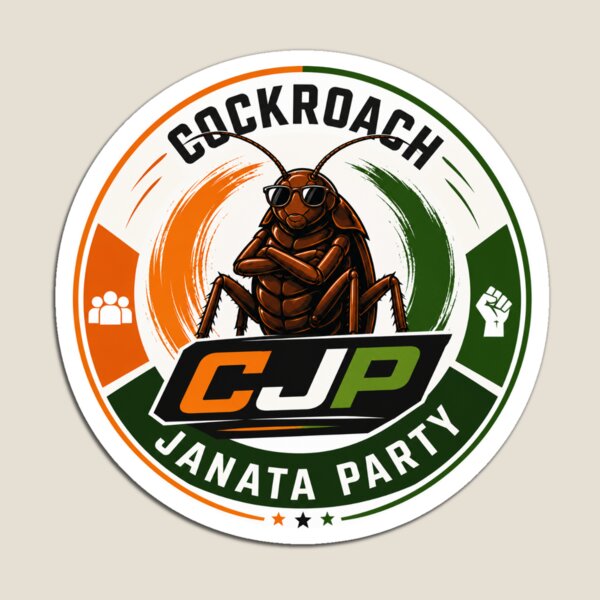 Item preview, Cockroach Janta Party Political Movement designed and sold by Freedom Line Studio.