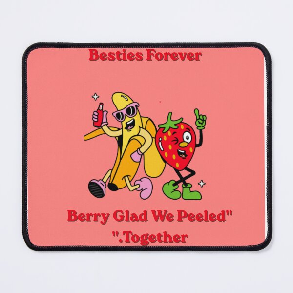 Item preview, Funny Banana and Strawberry Best Friends Cartoon designed and sold by Penguin Mood .