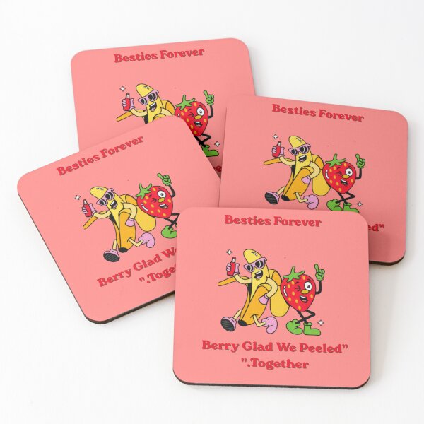 Item preview, Funny Banana and Strawberry Best Friends Cartoon designed and sold by Penguin Mood .