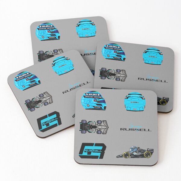 Item preview, George Russell F1 2026 sticker pack  designed and sold by Pink Polar F1.