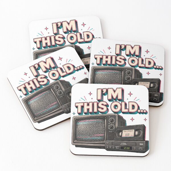 Item preview, I'm This Old | VHS & TV designed and sold by YumiStories Shop.