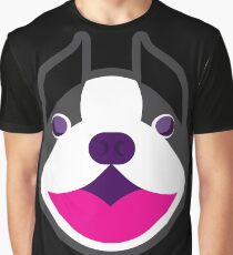 Happy Puppy Face Blackie Graphic T-Shirt