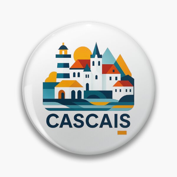 Item preview, Cascais Portugal Travel Souvenir - Santa Marta Lighthouse & Coast Art designed and sold by OzzFrequency.