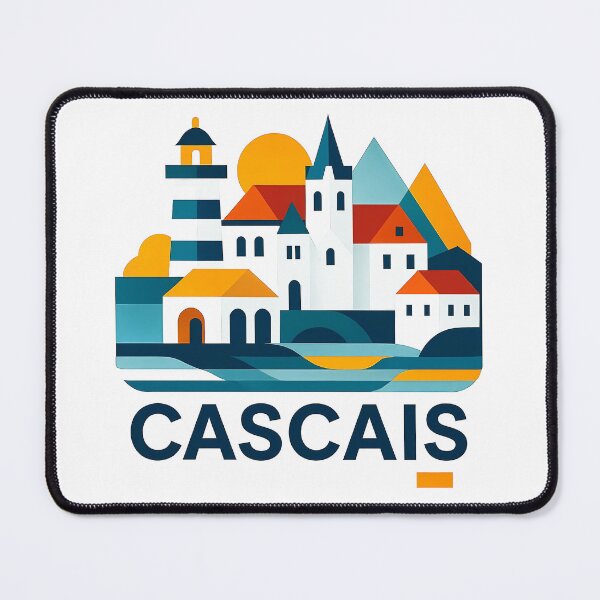 Item preview, Cascais Portugal Travel Souvenir - Santa Marta Lighthouse & Coast Art designed and sold by OzzFrequency.