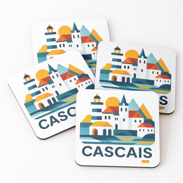 Item preview, Cascais Portugal Travel Souvenir - Santa Marta Lighthouse & Coast Art designed and sold by OzzFrequency.