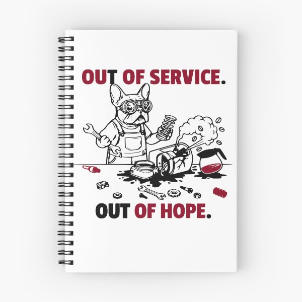 Item preview, Out Of Service Out Of Hope Funny French Bulldog Coffee designed and sold by The Bold Line Studio.