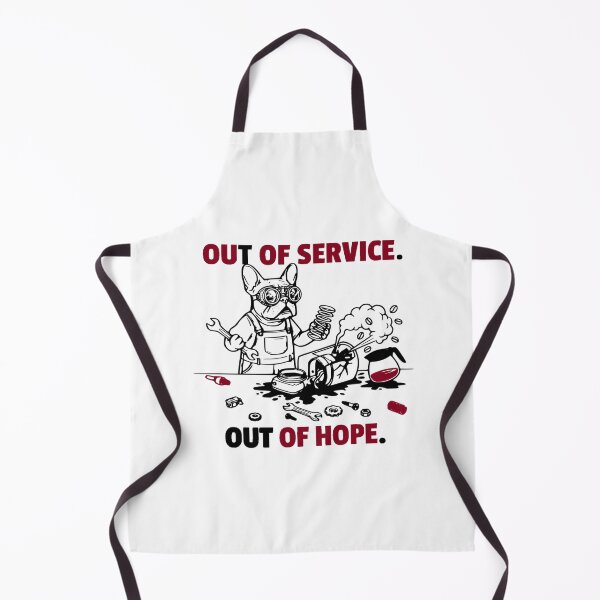 Item preview, Out Of Service Out Of Hope Funny French Bulldog Coffee designed and sold by The Bold Line Studio.
