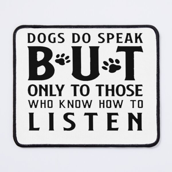 Item preview, dogs do speak but only to those who know how to listen Oversized T-Shirt designed and sold by Voila-creative.