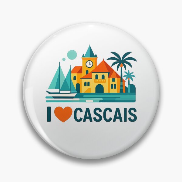 Item preview, Cascais Portugal Travel Souvenir - Santa Marta Lighthouse & Coast Art designed and sold by OzzFrequency.
