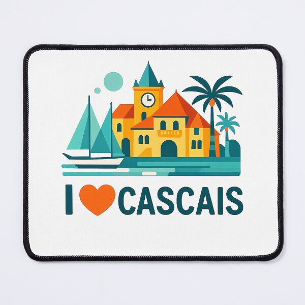 Item preview, Cascais Portugal Travel Souvenir - Santa Marta Lighthouse & Coast Art designed and sold by OzzFrequency.