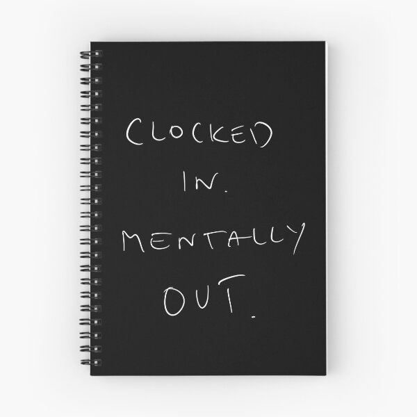 Item preview, Clocked in. Mentally out. Funny work quote designed and sold by Malvamalu.