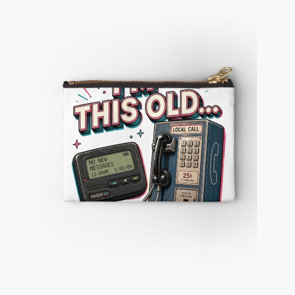 Item preview, I'm This Old | Pager & Payphone designed and sold by YumiStories Shop.