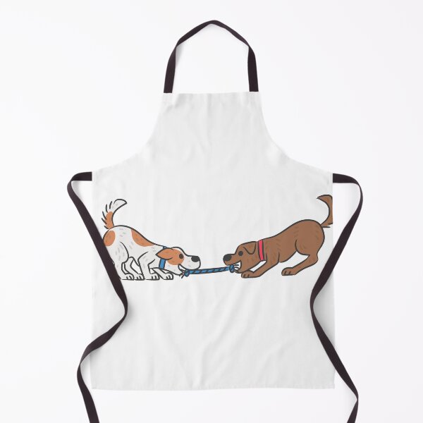 Item preview, Cute Dogs Playing Tug of War Cartoon Illustration. designed and sold by monkik.