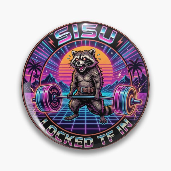 Item preview, Sisu - Jimothy Raccoon Locked TF In - Gym 2026 designed and sold by SisuPrintsCo.