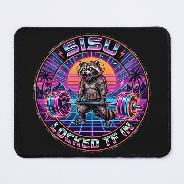 Item preview, Sisu - Jimothy Raccoon Locked TF In - Gym 2026 designed and sold by SisuPrintsCo.