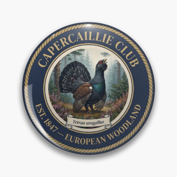 Artikelvorschau, Auerhahn-Club Vintage-Abzeichen Schottischer Hochlandvogel entworfen und verkauft von CalmCapy Co.