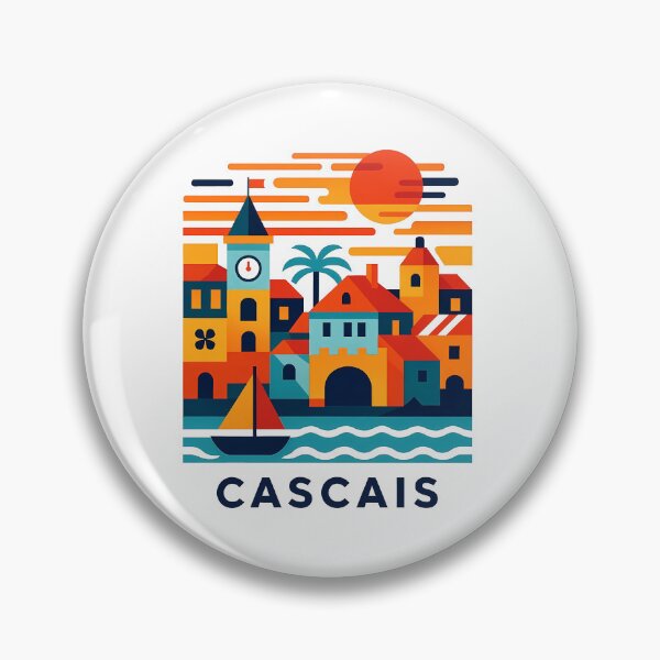Item preview, Cascais Portugal Travel Souvenir - Santa Marta Lighthouse & Coast Art designed and sold by OzzFrequency.