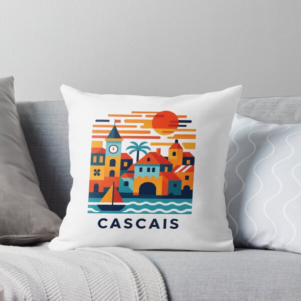 Item preview, Cascais Portugal Travel Souvenir - Santa Marta Lighthouse & Coast Art designed and sold by OzzFrequency.