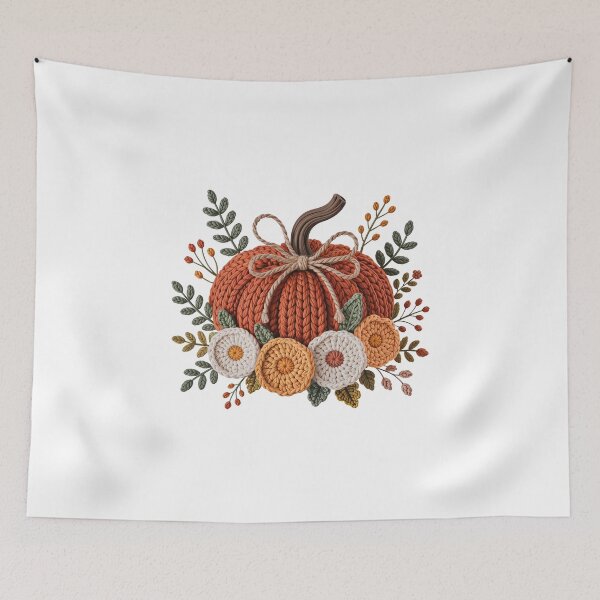 Item preview, Autumn Knitted Pumpkin Decor designed and sold by jkrphoto.
