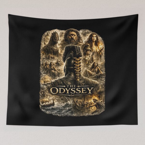 Item preview, The Odyssey artwork Mythology, Heroic Voyage, 2026 Odyssey Movie Portrait designed and sold by GomezDiez.