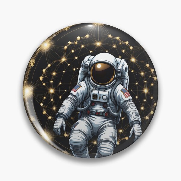 Item preview, Cosmic Astronaut - Sacred Geometry Stars And Space Design designed and sold by NeuralAuraArts.