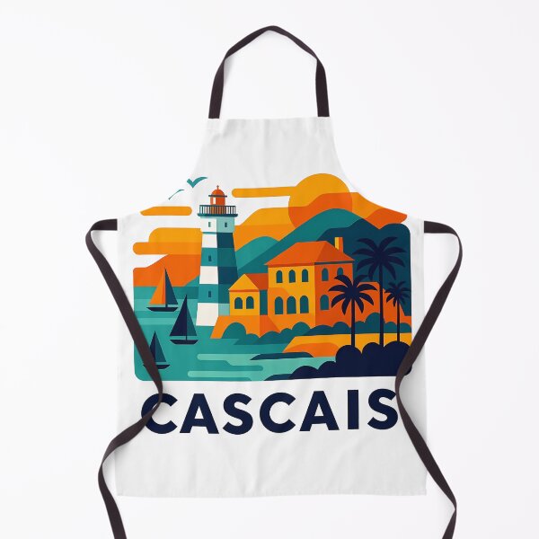 Item preview, Cascais Portugal Travel Souvenir - Santa Marta Lighthouse & Coast Art designed and sold by OzzFrequency.