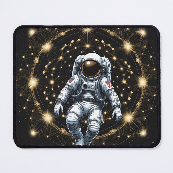 Item preview, Cosmic Astronaut - Sacred Geometry Stars And Space Design designed and sold by NeuralAuraArts.