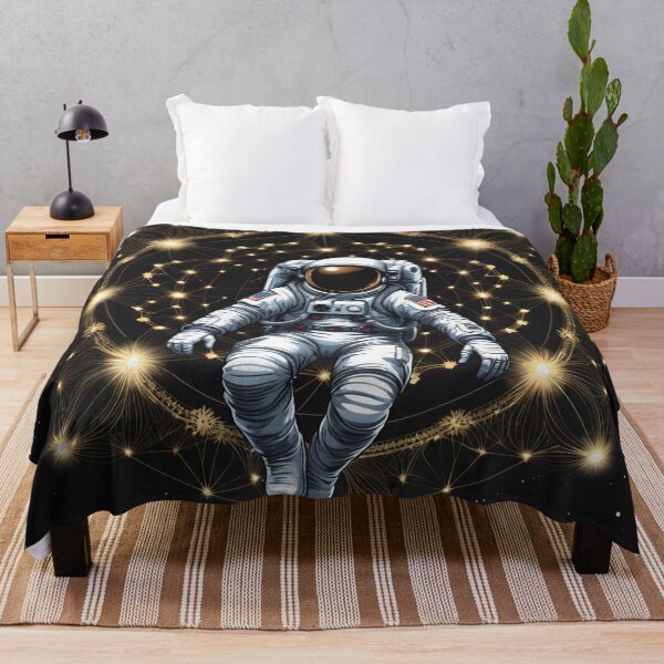 Item preview, Cosmic Astronaut - Sacred Geometry Stars And Space Design designed and sold by NeuralAuraArts.