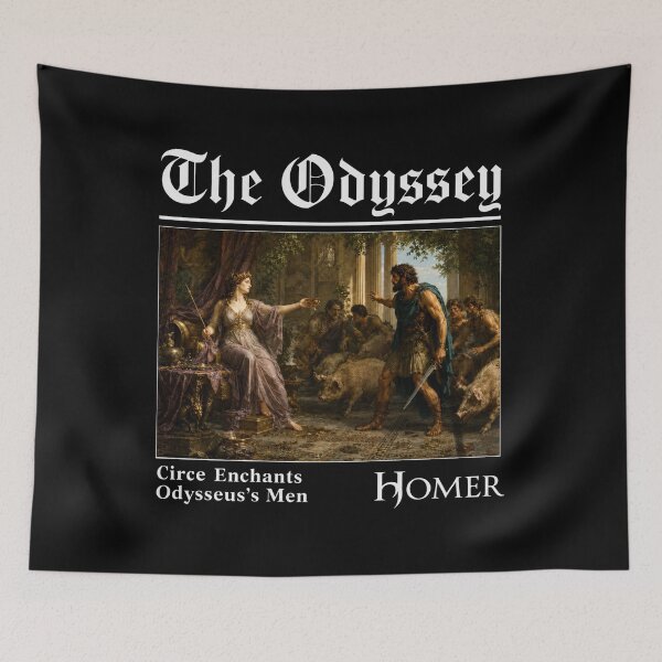 Item preview, The Odyssey Circe, Homer Greek Mythology, Odysseus Enchanted Scene designed and sold by GomezDiez.