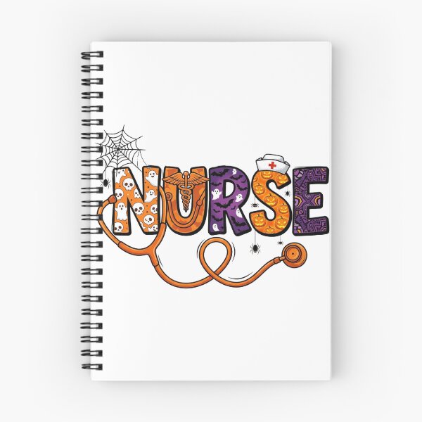 Item preview, Spooky Nurse Halloween Stethoscope Pumpkin Ghost designed and sold by raedattia.