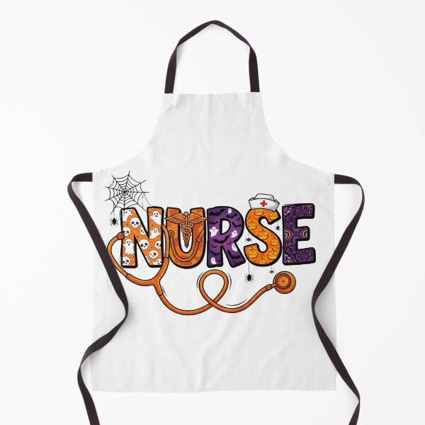 Item preview, Spooky Nurse Halloween Stethoscope Pumpkin Ghost designed and sold by raedattia.
