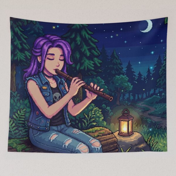 Item preview, Abigail playing the flute designed and sold by The King's general goods.