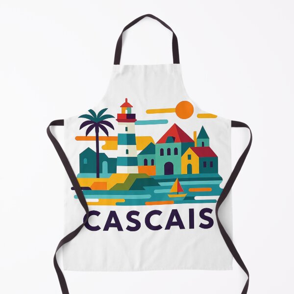Item preview, Cascais Portugal Travel Souvenir - Santa Marta Lighthouse & Coast Art designed and sold by OzzFrequency.