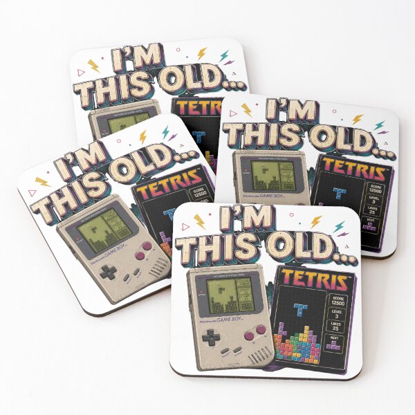 Item preview, I'm This Old | Game Boy & Tetris designed and sold by YumiStories Shop.