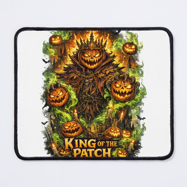 Item preview, King of the Patch – Dark Pumpkin King Halloween Horror T-Shirt designed and sold by D.Shop.