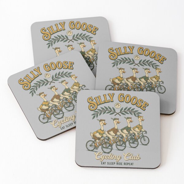 Item preview, Silly Goose Cycling Club Vintage Retro Bike Goose designed and sold by CF_VintageDesign.