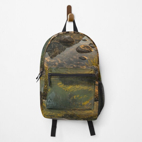 Item preview, Golden Hour Alpine Lake Reflection Landscape designed and sold by nouhaZN.
